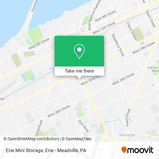 Erie Mini Storage map