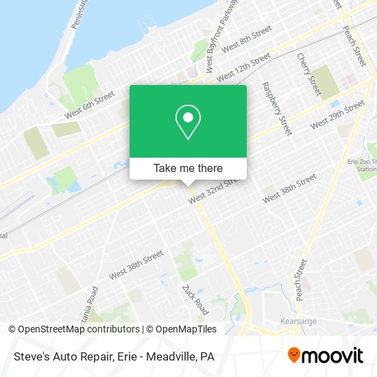 Mapa de Steve's Auto Repair