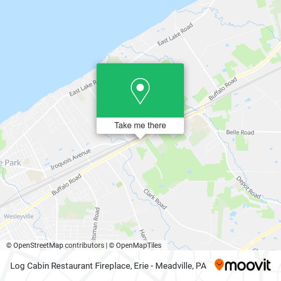 Mapa de Log Cabin Restaurant Fireplace