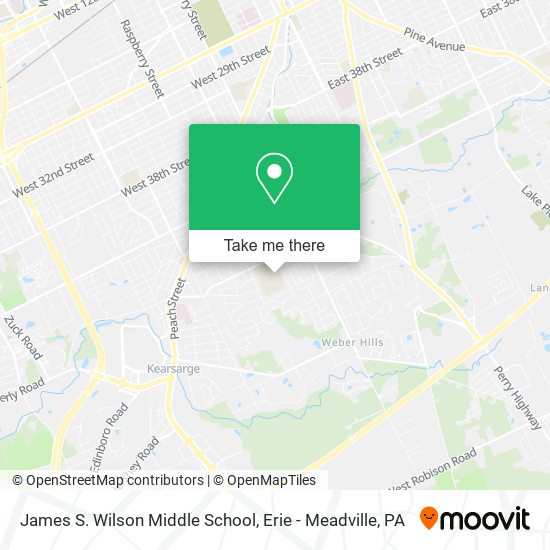James S. Wilson Middle School map