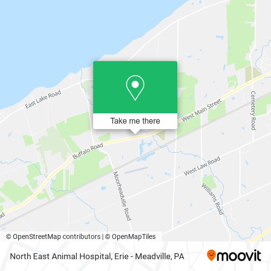 Mapa de North East Animal Hospital