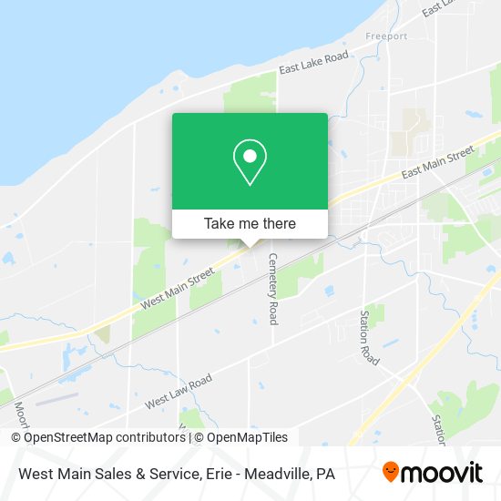 West Main Sales & Service map