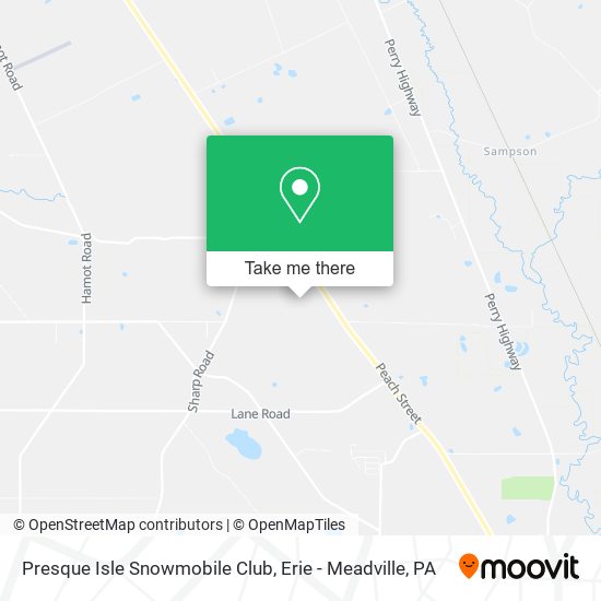 Presque Isle Snowmobile Club map