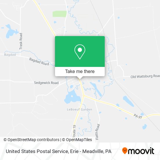 United States Postal Service map