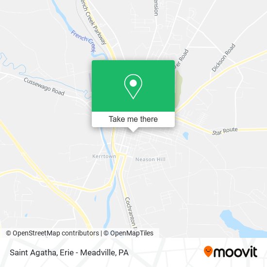 Saint Agatha map