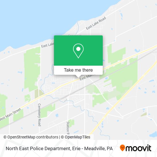 North East Police Department map