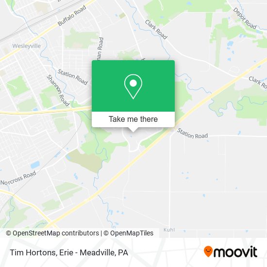 Mapa de Tim Hortons