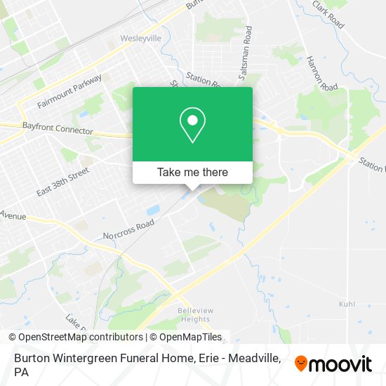 Mapa de Burton Wintergreen Funeral Home