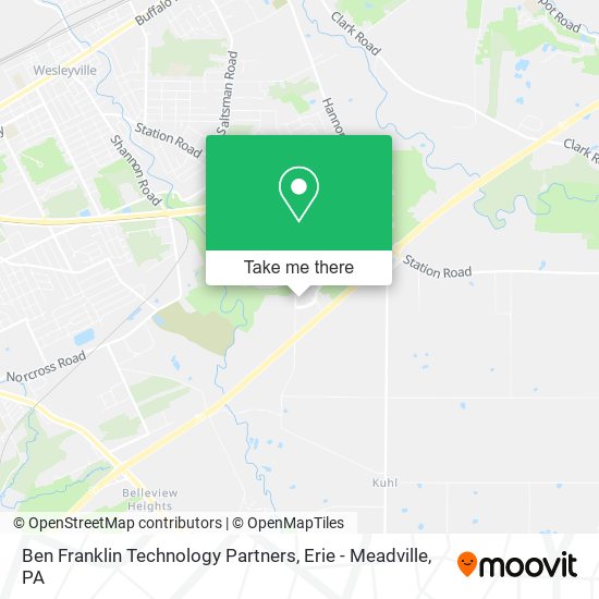 Mapa de Ben Franklin Technology Partners