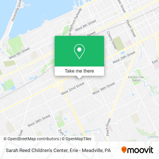 Mapa de Sarah Reed Children's Center