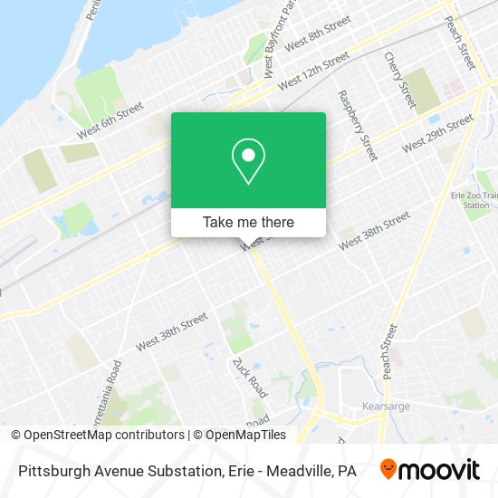 Mapa de Pittsburgh Avenue Substation