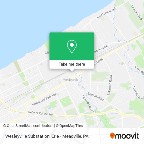 Mapa de Wesleyville Substation