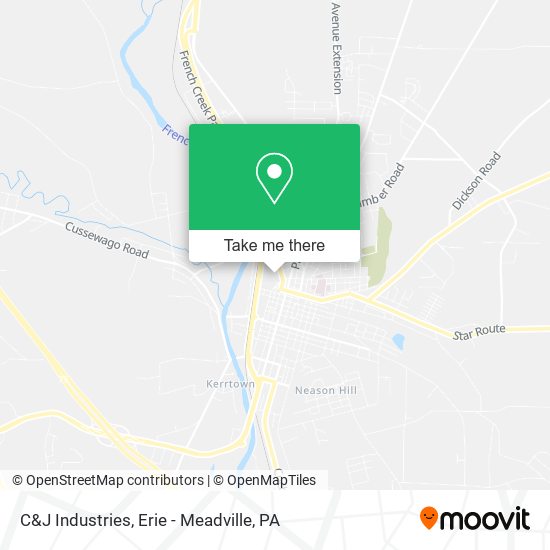 Mapa de C&J Industries