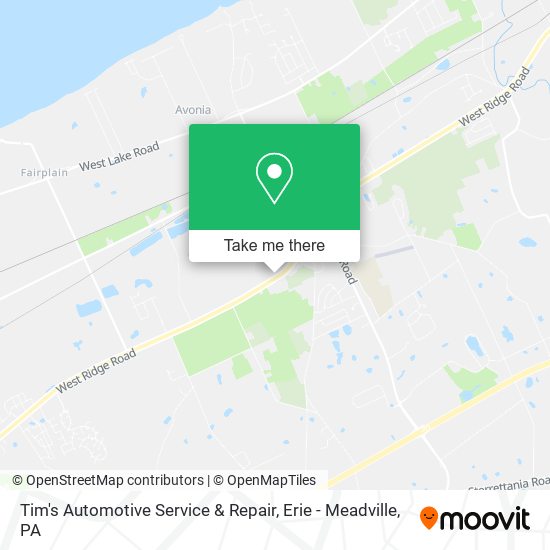 Tim's Automotive Service & Repair map