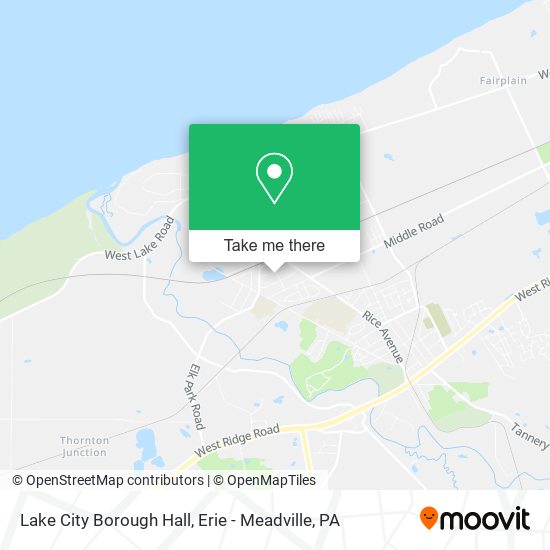 Mapa de Lake City Borough Hall