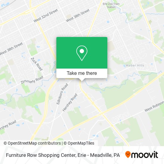 Furniture Row Shopping Center map