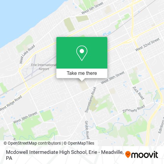 Mapa de Mcdowell Intermediate High School