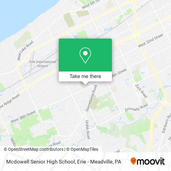Mcdowell Senior High School map