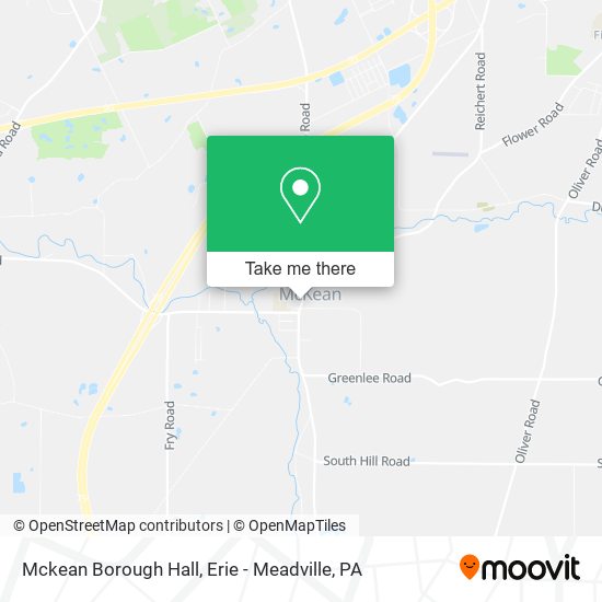 Mckean Borough Hall map