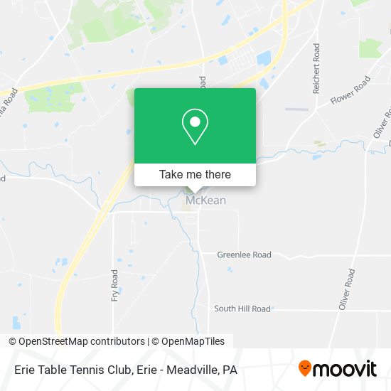 Mapa de Erie Table Tennis Club