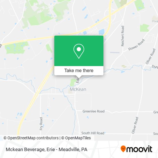 Mckean Beverage map