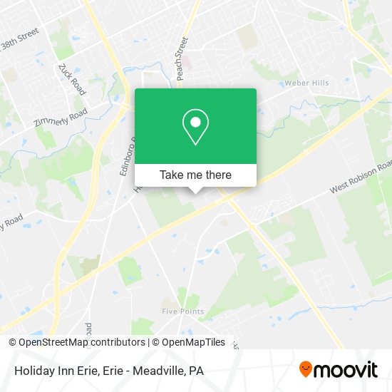 Holiday Inn Erie map