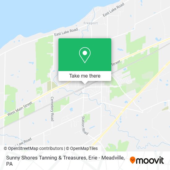 Sunny Shores Tanning & Treasures map