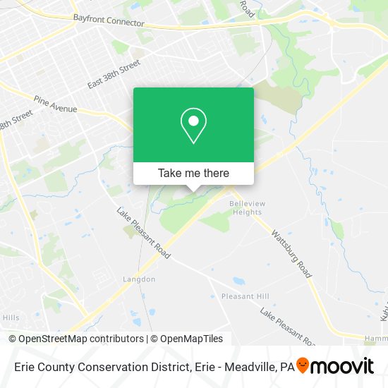 Erie County Conservation District map