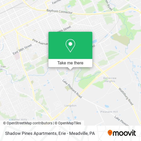 Mapa de Shadow Pines Apartments
