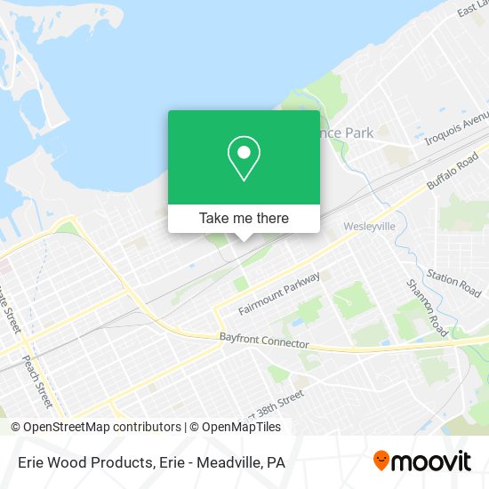 Erie Wood Products map