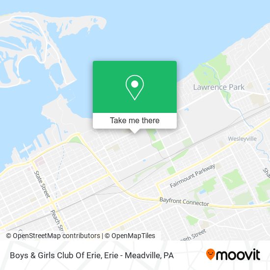 Boys & Girls Club Of Erie map