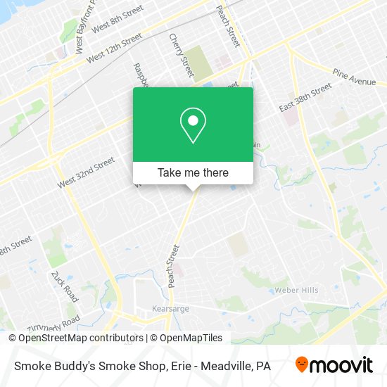 Smoke Buddy's Smoke Shop map