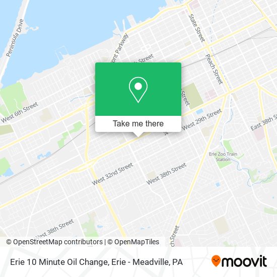 Erie 10 Minute Oil Change map