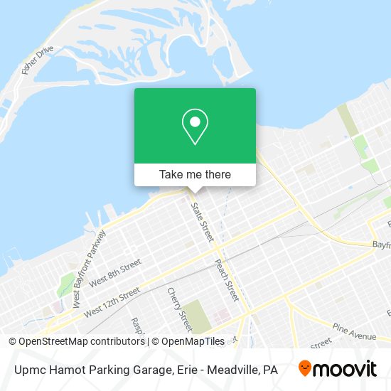 Upmc Hamot Parking Garage map
