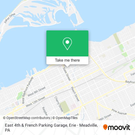 Mapa de East 4th & French Parking Garage