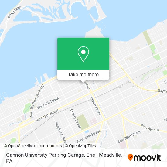 Mapa de Gannon University Parking Garage