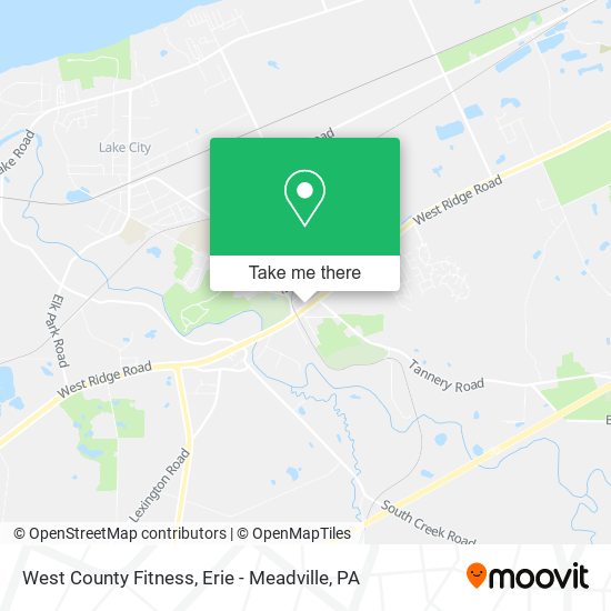 West County Fitness map