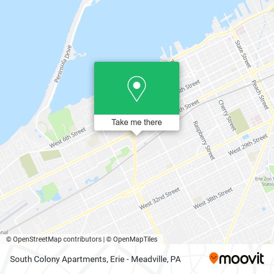 Mapa de South Colony Apartments