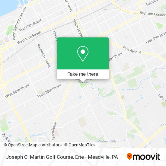 Joseph C. Martin Golf Course map