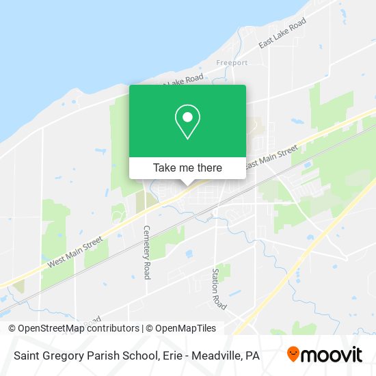 Saint Gregory Parish School map
