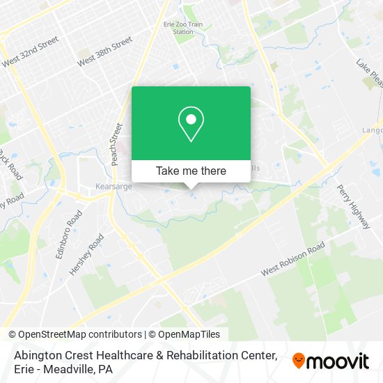 Abington Crest Healthcare & Rehabilitation Center map
