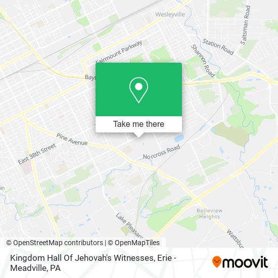 Kingdom Hall Of Jehovah's Witnesses map