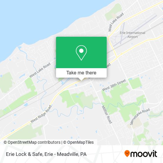 Mapa de Erie Lock & Safe