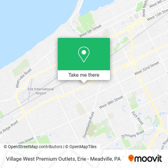 Village West Premium Outlets map