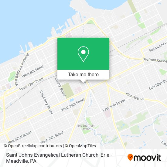 Saint Johns Evangelical Lutheran Church map