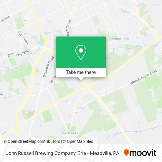Mapa de John Russell Brewing Company
