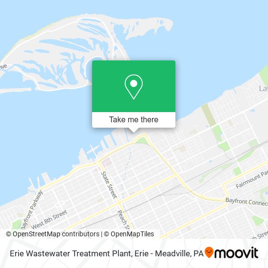 Erie Wastewater Treatment Plant map