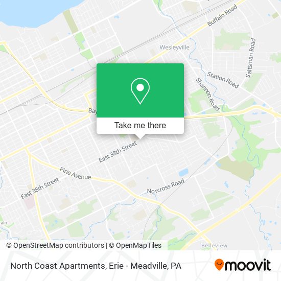 North Coast Apartments map