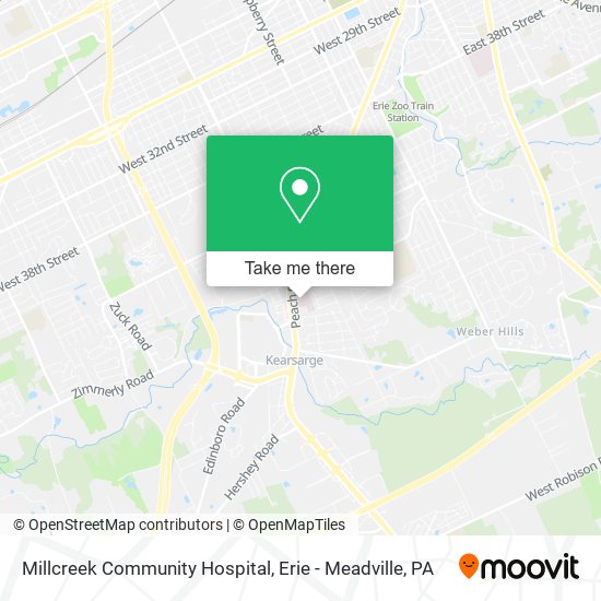 Mapa de Millcreek Community Hospital