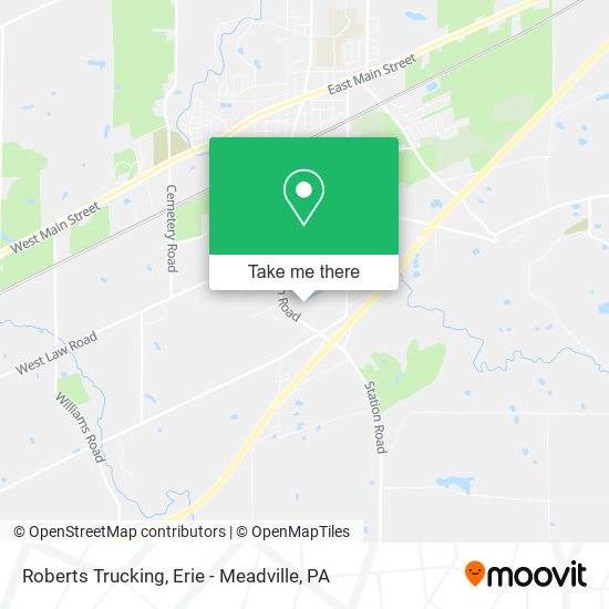 Roberts Trucking map